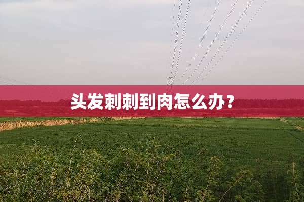 头发刺刺到肉怎么办？