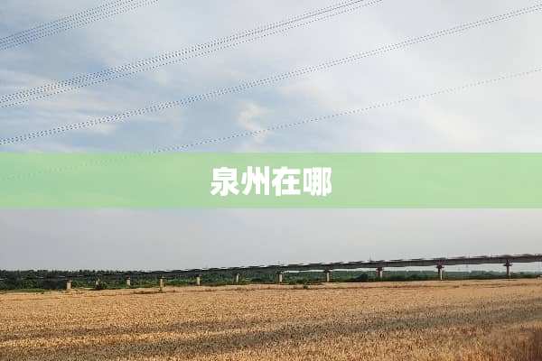 泉州在哪