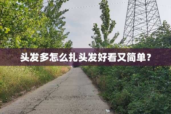 头发多怎么扎头发好看又简单？