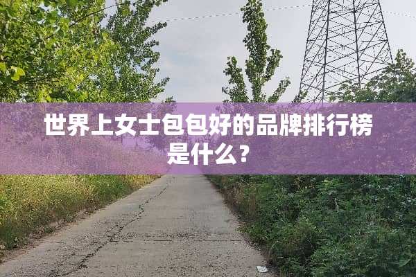世界上女士包包好的品牌排行榜是什么？