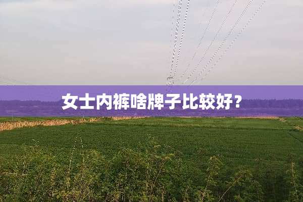 女士**啥牌子比较好？