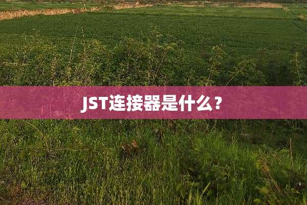 JST连接器是什么？