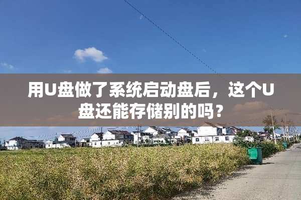 用U盘做了系统启动盘后，这个U盘还能存储别的吗？