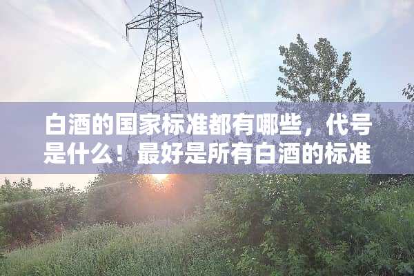 白酒的国家标准都有哪些，代号是什么！最好是所有白酒的标准！谢谢