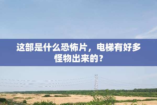 这部是什么恐怖片，电梯有好多怪物出来的？