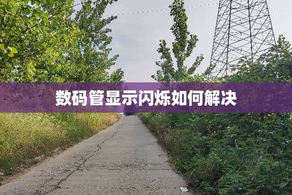 数码管显示闪烁如何解决