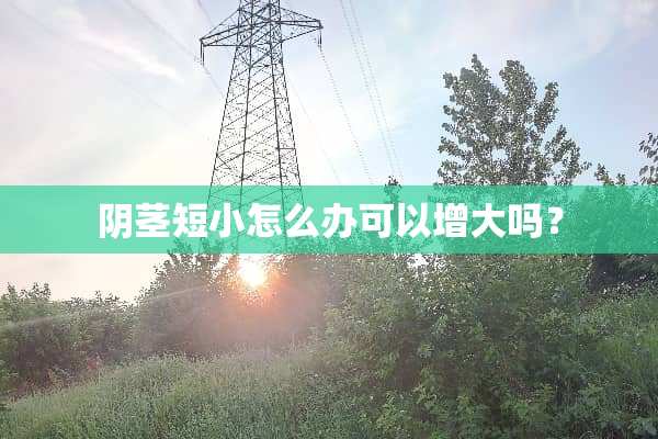 *茎短小怎么办可以增大吗？