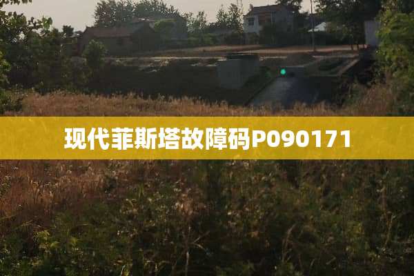 现代菲斯塔故障码P090171