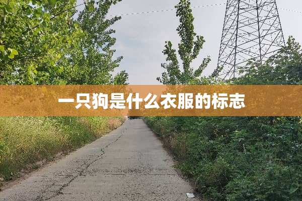 一只狗是什么衣服的标志