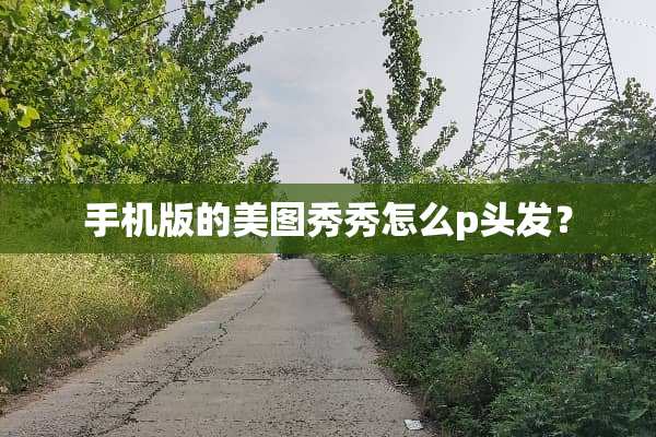 手机版的美图秀秀怎么p头发？