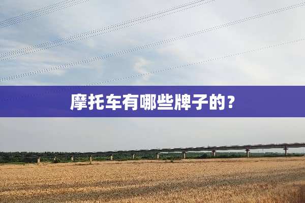 摩托车有哪些牌子的？