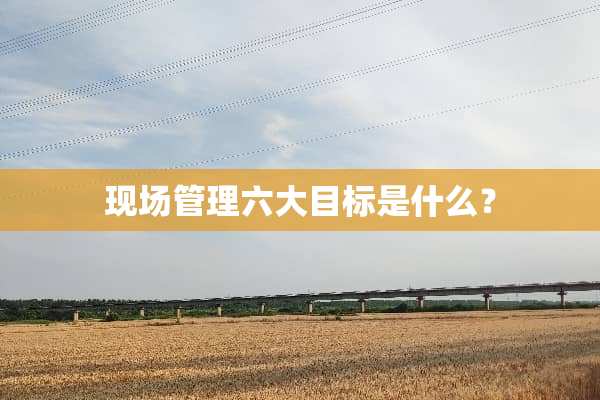 现场管理六大目标是什么？