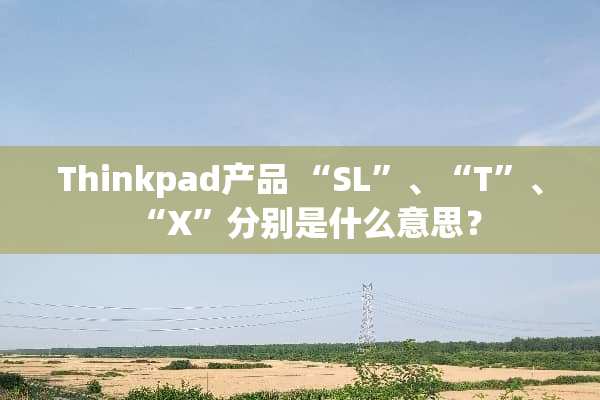 Thinkpad产品 “SL”、“T”、“X”分别是什么意思？