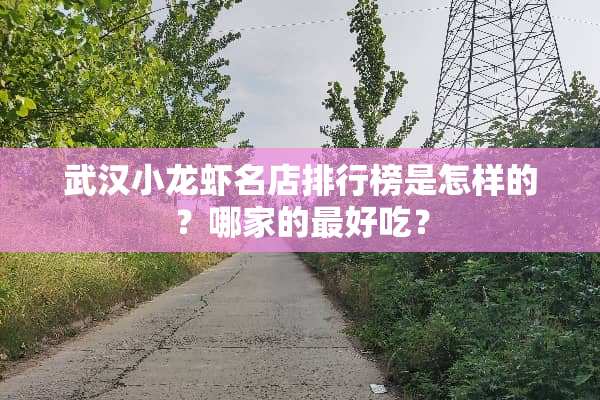 武汉小龙虾名店排行榜是怎样的？哪家的最好吃？