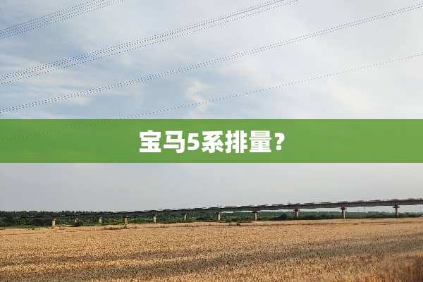 宝马5系排量？