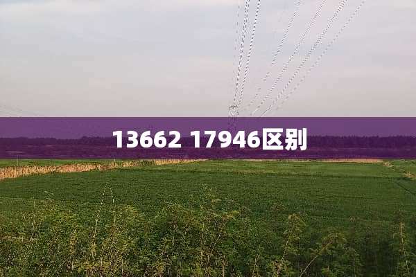 13662 17946区别