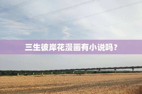 三生彼岸花漫画有小说吗？