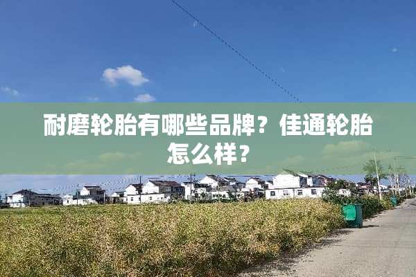 耐磨轮胎有哪些品牌？佳通轮胎怎么样？