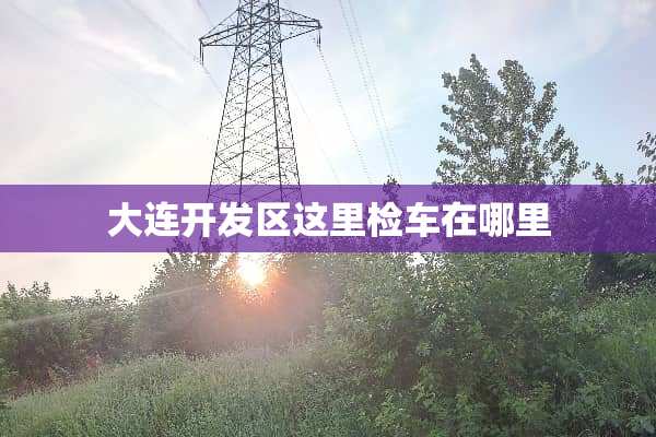 大连开发区这里检车在哪里