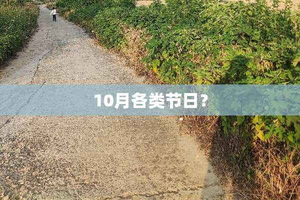 10月各类节日？
