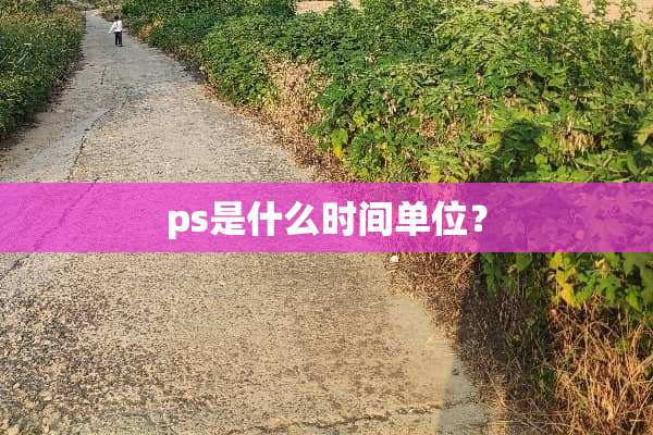 ps是什么时间单位？