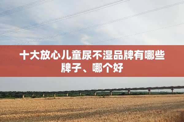 十大放心儿童尿不湿品牌有哪些牌子、哪个好