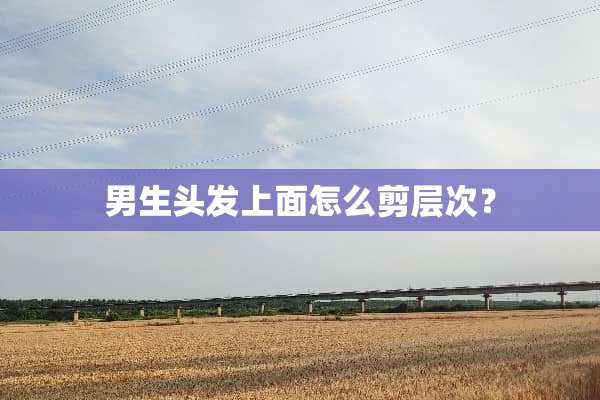 男生头发上面怎么剪层次？