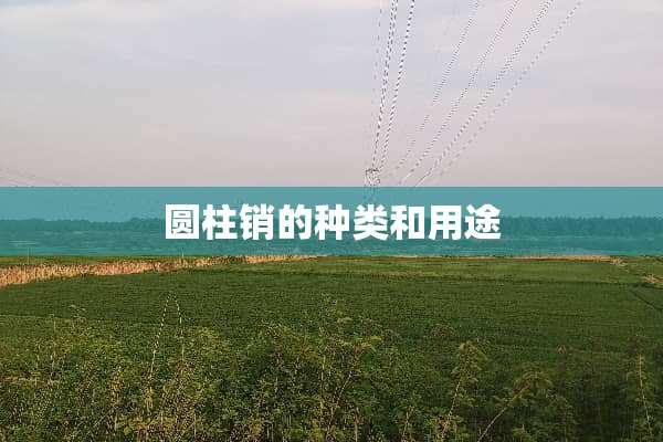 圆柱销的种类和用途