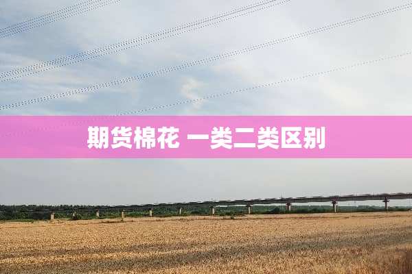 期货棉花 一类二类区别