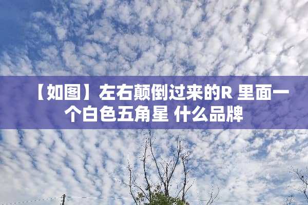 【如图】左右颠倒过来的R 里面一个白色五角星 什么品牌