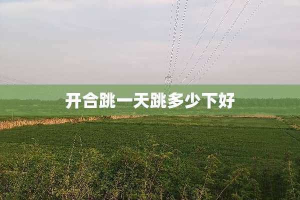 开合跳一天跳多少下好