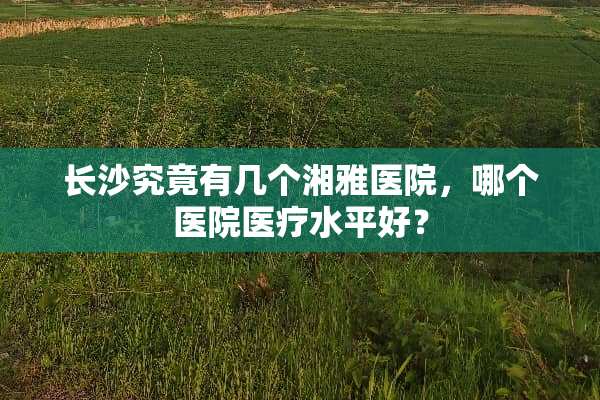 长沙究竟有几个湘雅医院，哪个医院医疗水平好？