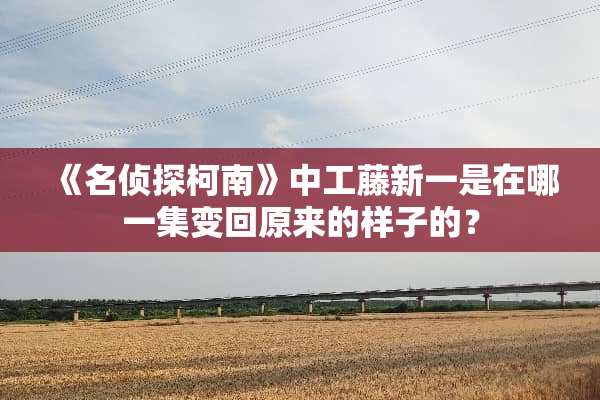 《名侦探柯南》中工藤新一是在哪一集变回原来的样子的？