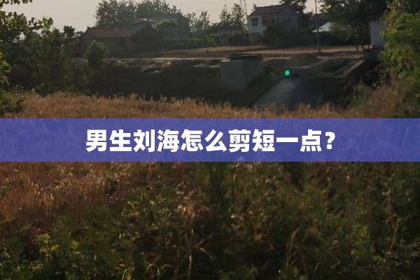 男生刘海怎么剪短一点？