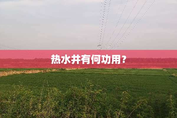 热水井有何功用？