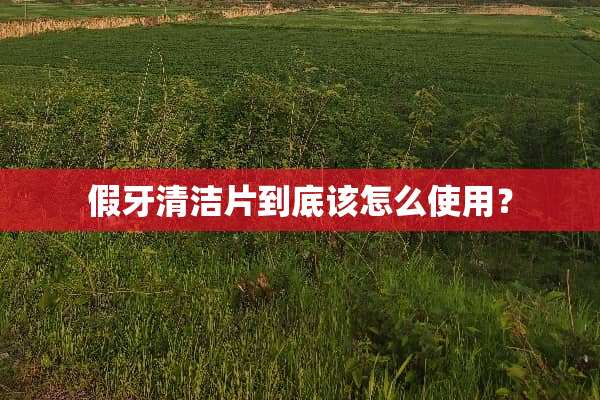 假牙清洁片到底该怎么使用？