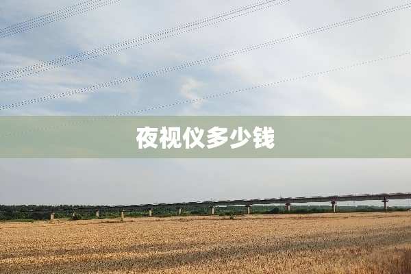 夜视仪多少钱