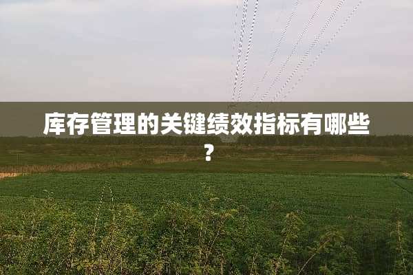 库存管理的关键绩效指标有哪些？