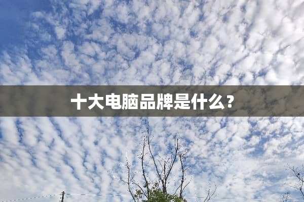 十大电脑品牌是什么？