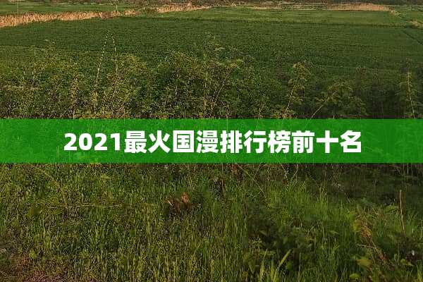 2021最火国漫排行榜前十名