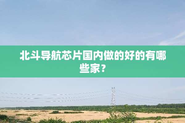 北斗导航芯片国内做的好的有哪些家？