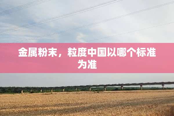 金属粉末，粒度中国以哪个标准为准