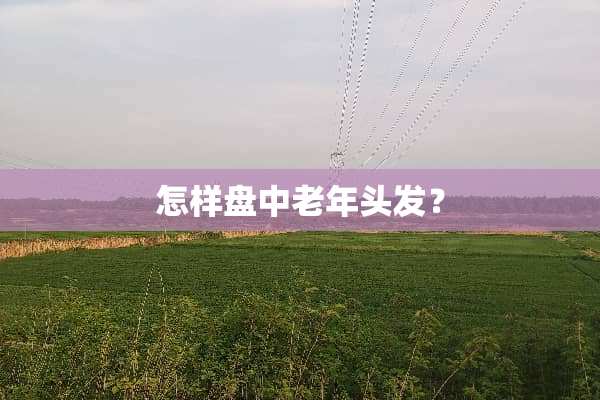 怎样盘中老年头发？