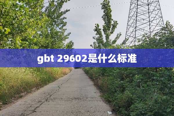 gbt 29602是什么标准