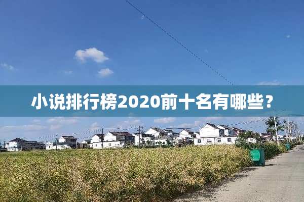 小说排行榜2020前十名有哪些？