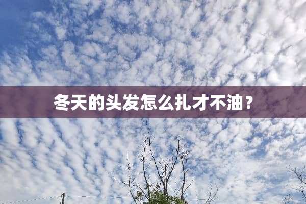 冬天的头发怎么扎才不油？