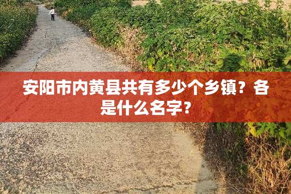 安阳市内黄县共有多少个乡镇？各是什么名字？