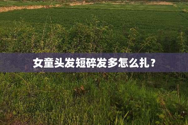 女童头发短碎发多怎么扎？