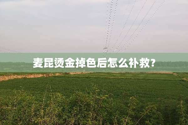 麦昆烫金掉色后怎么补救？