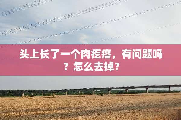 头上长了一个肉疙瘩，有问题吗？怎么去掉？